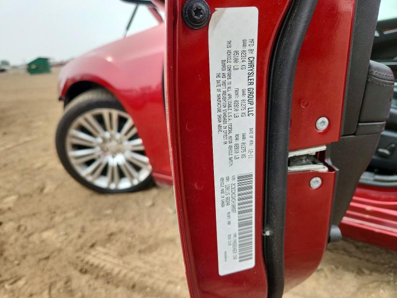 Aukcja sprzedaży 2012 Chrysler 300, vin: 2C3CCACGXCH180997, numer aukcji: 60525446