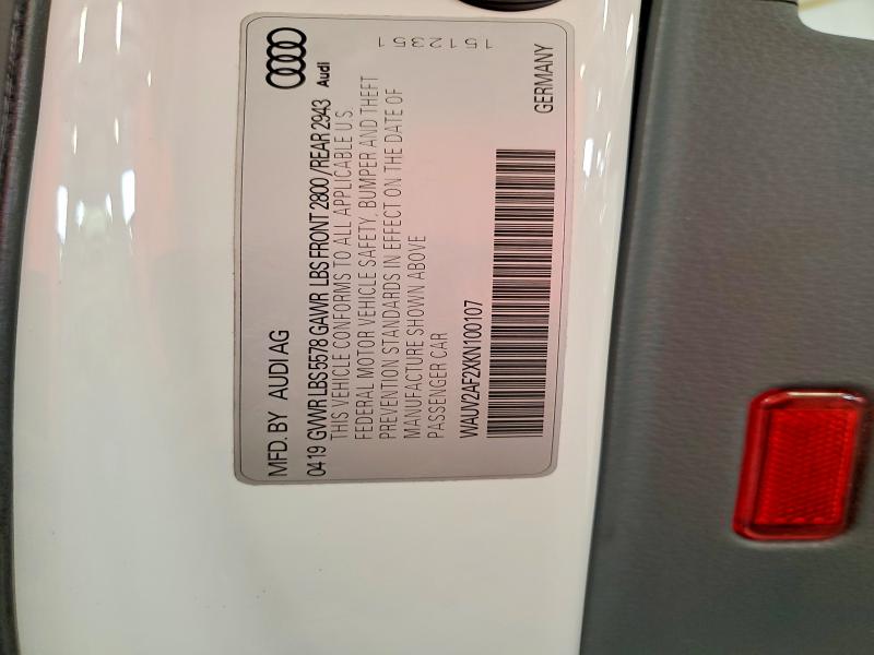 Aukcja sprzedaży 2019 Audi A7, vin: WAUV2AF2XKN100107, numer aukcji: 61757636