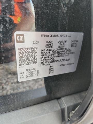 Продаж на аукціоні авто 2025 Chevrolet Tahoe, vin: 1GNS6SRD2SR225809, номер лоту: 59844036
