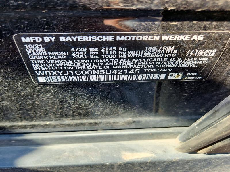 Продаж на аукціоні авто 2022 Bmw X2, vin: WBXYJ1C00N5U42145, номер лоту: 63508946