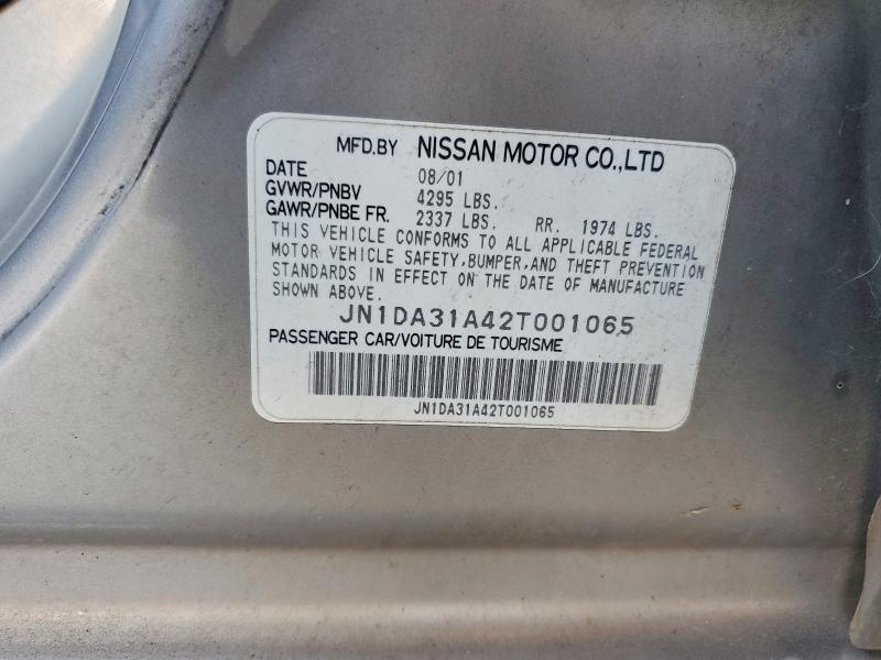 62889136 :رقم المزاد ، JN1DA31A42T001065 vin ، 2002 Nissan Maxima مزاد بيع