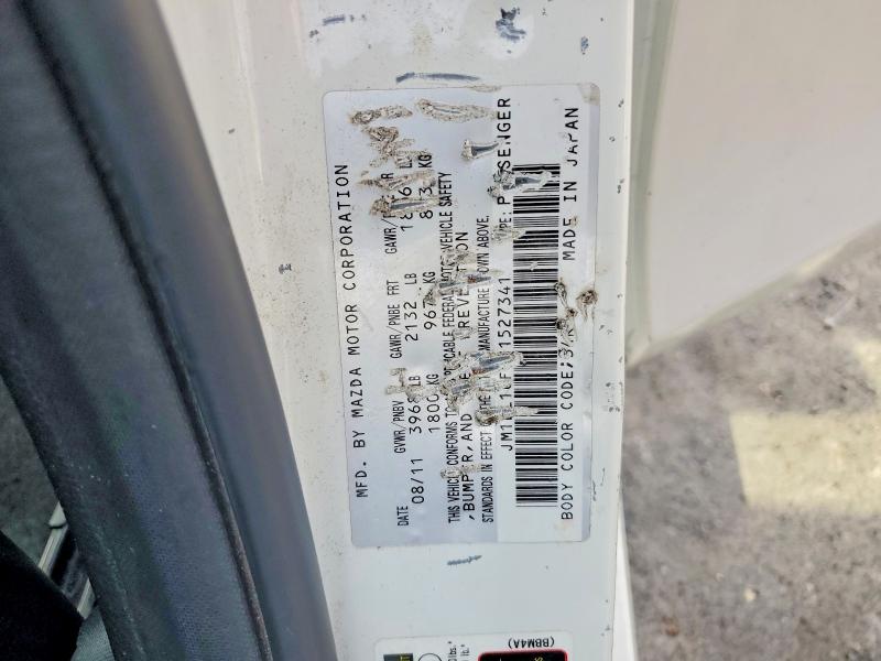 2012 Mazda 3 მანქანა იყიდება აუქციონზე, vin: JM1BL1UF3C1527341, აუქციონის ნომერი: 60946936