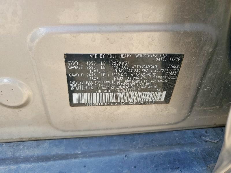 Aukcja sprzedaży 2017 Subaru Outback, vin: 4S4BSENC8H3295146, numer aukcji: 60049396