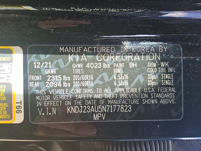 Продаж на аукціоні авто 2022 Kia Soul, vin: KNDJ23AU5N7177823, номер лоту: 60582416