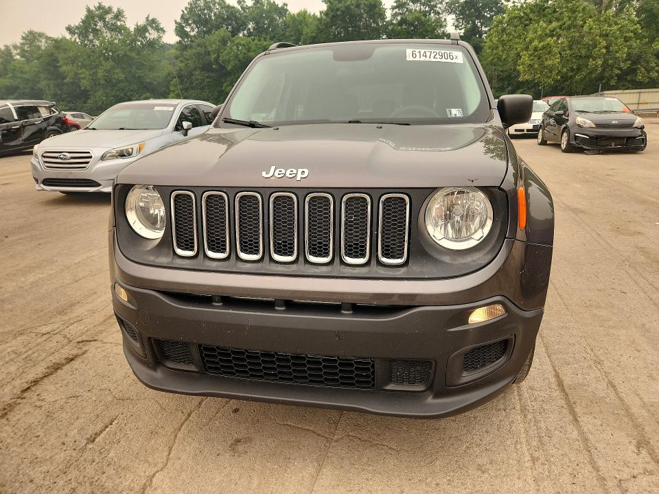 Продажа на аукционе авто 2017 Jeep Renegade, vin: ZACCJBAB6HPG55839, номер лота: 61472906