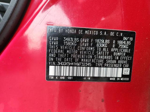Aukcja sprzedaży 2019 Honda Fit, vin: 3HGGK5H41KM732345, numer aukcji: 63408806