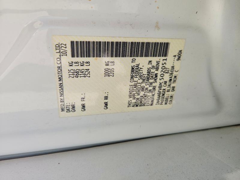 Auction sale of the 2023 Nissan Maxima, vin: 1N4AA6FV8PC502051, lot number: 59738986