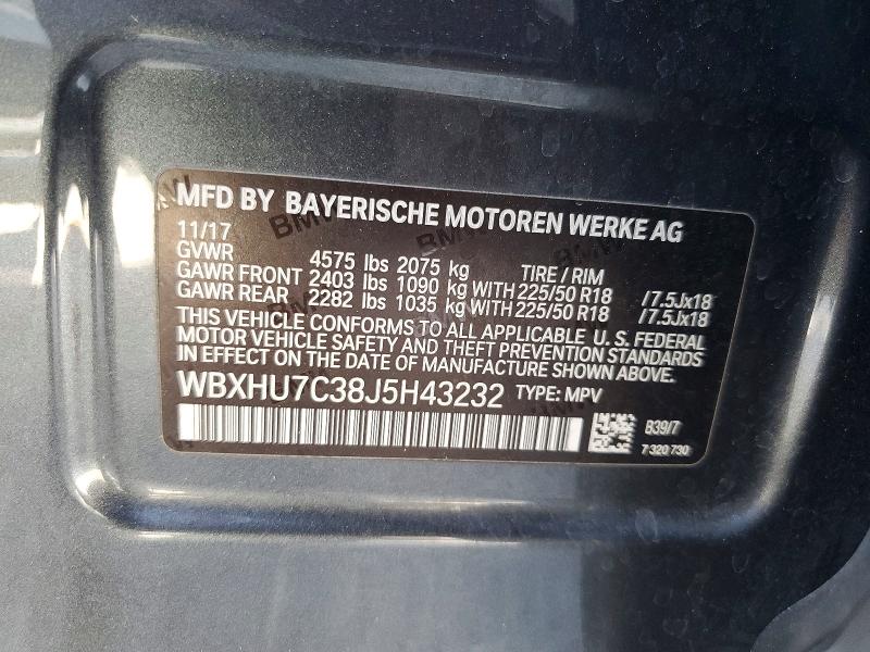 Продажа на аукционе авто 2018 Bmw X1, vin: WBXHU7C38J5H43232, номер лота: 60687086