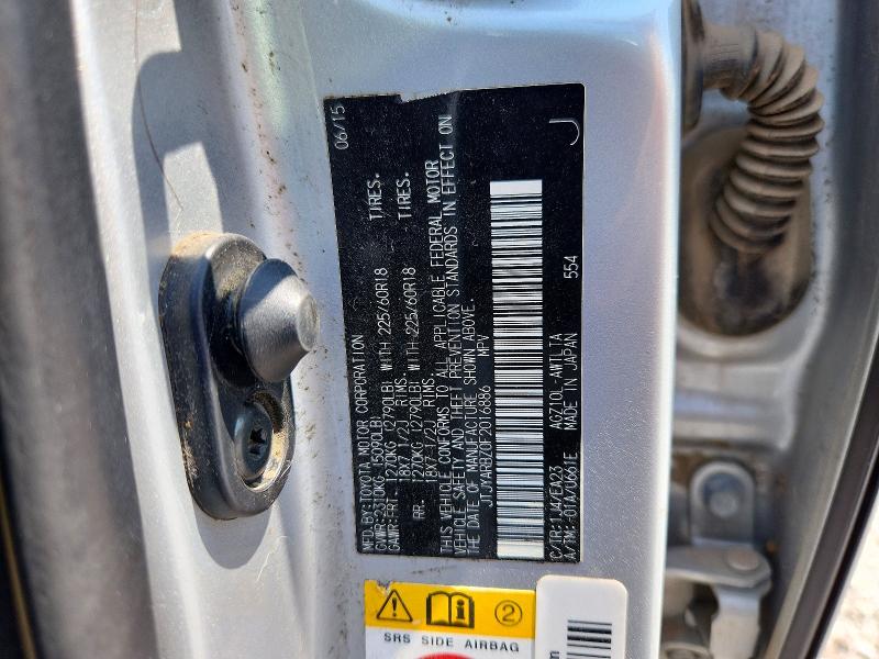 Aukcja sprzedaży 2015 Lexus Nx, vin: JTJYARBZ0F2016886, numer aukcji: 62249356