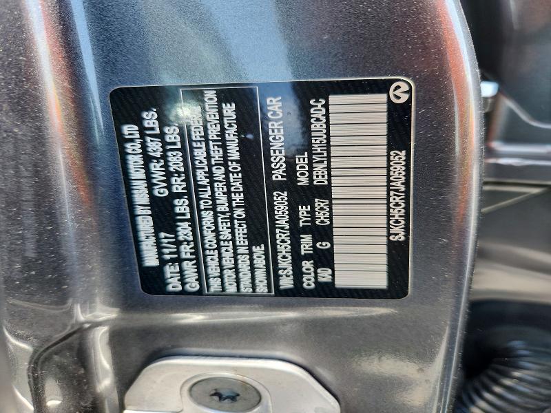 Продаж на аукціоні авто 2018 Infiniti Qx30, vin: SJKCH5CR7JA059052, номер лоту: 62771016