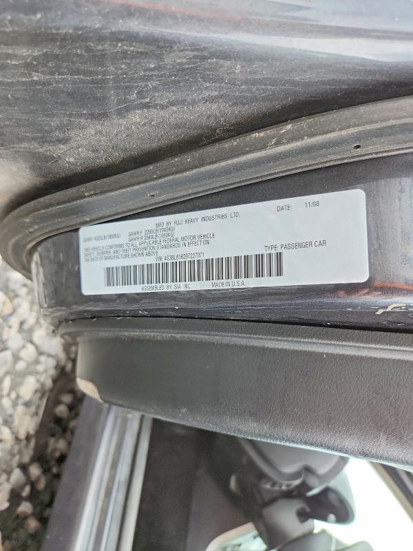 59245436 :رقم المزاد ، 4S3BL616297227071 vin ، 2009 Subaru Legacy مزاد بيع