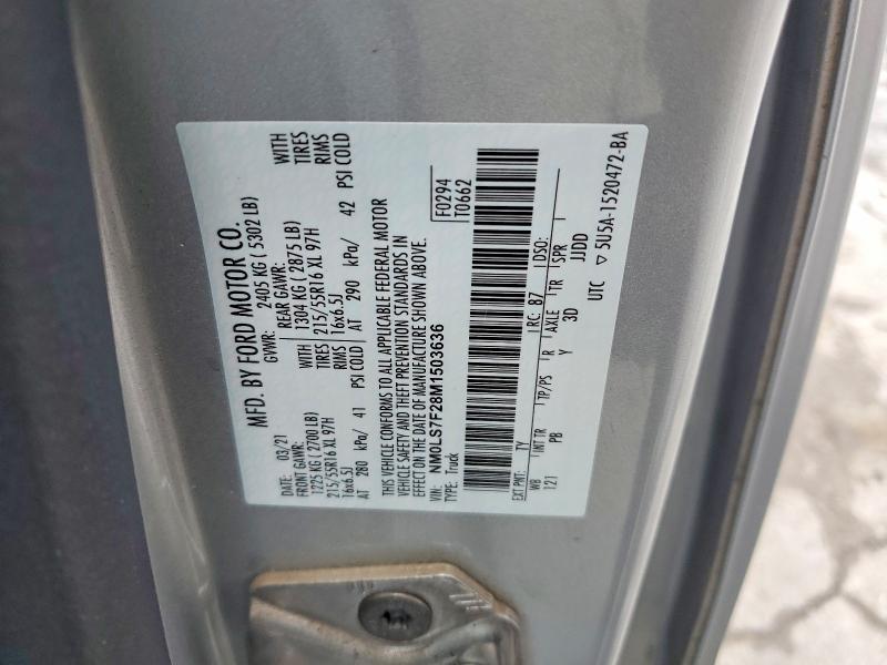 Aukcja sprzedaży 2021 Ford Transit Connect, vin: NM0LS7F28M1503636, numer aukcji: 59784646