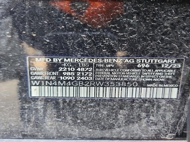 Aukcja sprzedaży 2024 Mercedes-benz Glb, vin: W1N4M4GB2RW353850, numer aukcji: 63279336