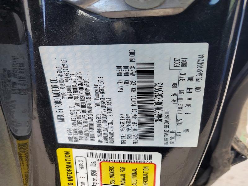 62080716 :رقم المزاد ، 3FA6P0HD8ER365973 vin ، 2014 Ford Fusion مزاد بيع