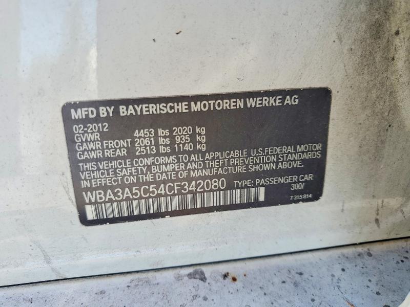 Aukcja sprzedaży 2012 Bmw 328, vin: WBA3A5C54CF342080, numer aukcji: 63524236