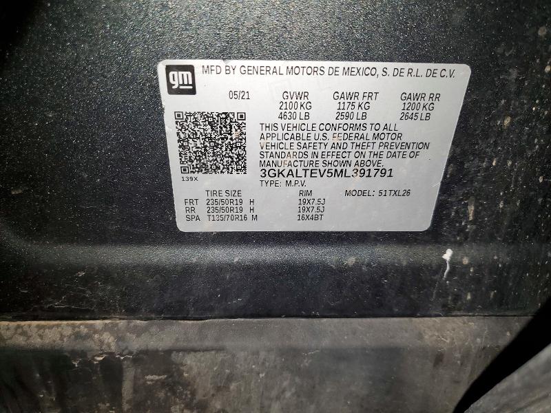 2021 Gmc Terrain მანქანა იყიდება აუქციონზე, vin: 3GKALTEV5ML391791, აუქციონის ნომერი: 60287806