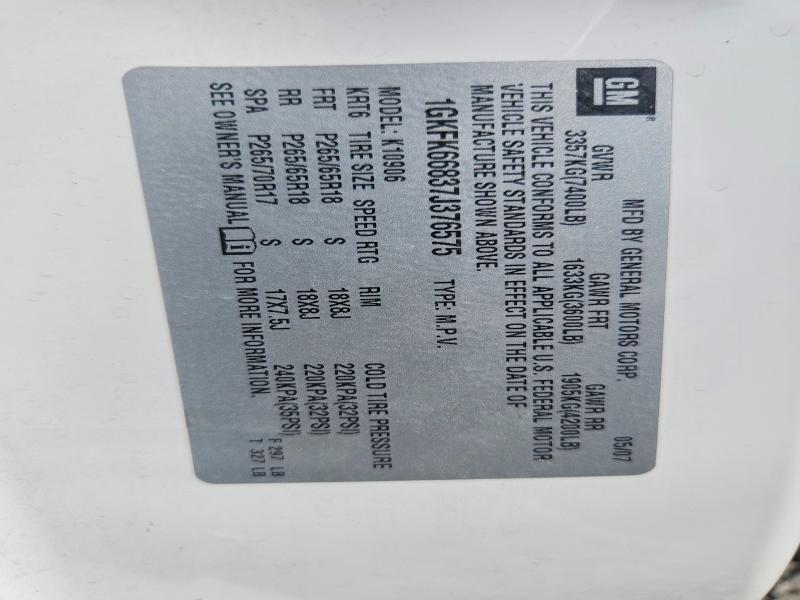 Продаж на аукціоні авто 2007 Gmc Yukon Xl, vin: 1GKFK66837J376575, номер лоту: 62098936