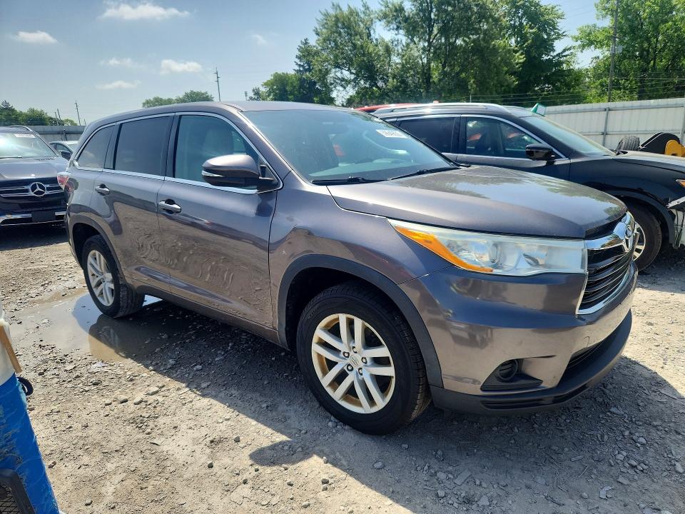 59649636 :رقم المزاد ، 5TDZARFH3ES005803 vin ، 2014 Toyota Highlander مزاد بيع