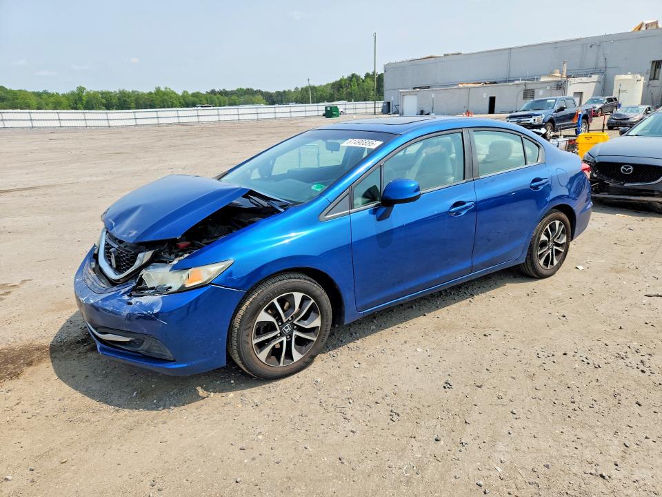 2013 Honda Civic მანქანა იყიდება აუქციონზე, vin: 2HGFB2F88DH505154, აუქციონის ნომერი: 61496886