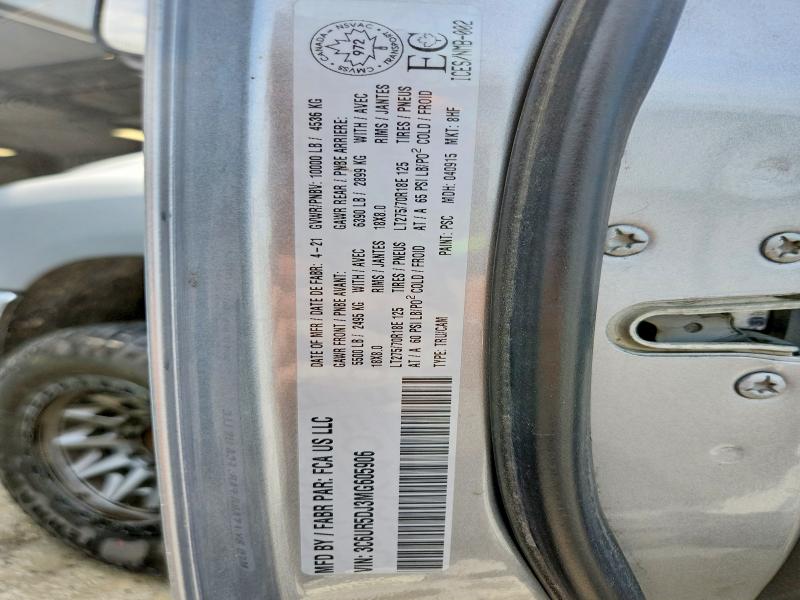 2021 Ram 2500 მანქანა იყიდება აუქციონზე, vin: 3C6UR5DJ3MG605906, აუქციონის ნომერი: 61101916