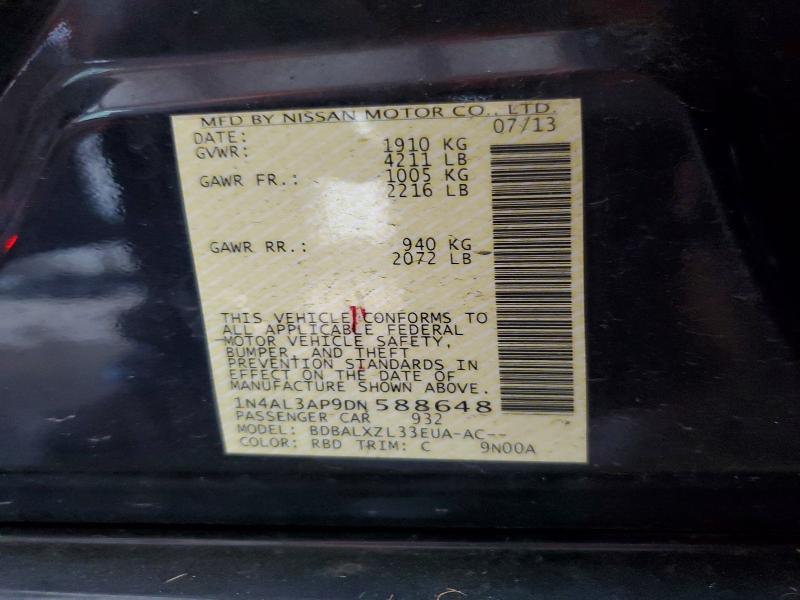 Aukcja sprzedaży 2013 Nissan Altima, vin: 1N4AL3AP9DN588648, numer aukcji: 59965446