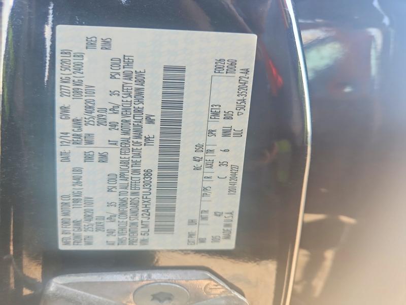 62307676 :رقم المزاد ، 5LMTJ2AHXFUJ30386 vin ، 2015 Lincoln Mkc مزاد بيع