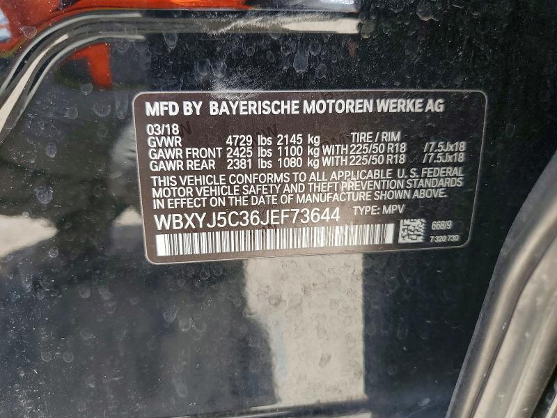 Продажа на аукционе авто 2018 Bmw X2, vin: WBXYJ5C36JEF73644, номер лота: 62867096
