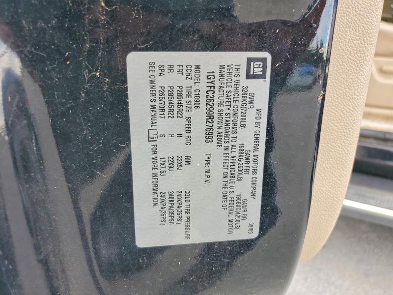 Продажа на аукционе авто 2009 Cadillac Escalade, vin: 1GYFC26299R276993, номер лота: 61086406