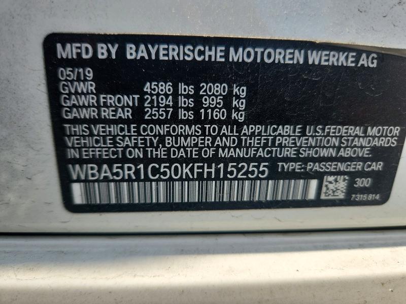 Продаж на аукціоні авто 2019 Bmw 330i, vin: WBA5R1C50KFH15255, номер лоту: 60192126