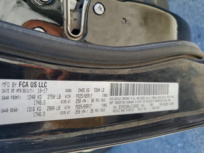 Auction sale of the 2018 Dodge Journey, vin: 3C4PDCAB4JT188952, lot number: 63334836