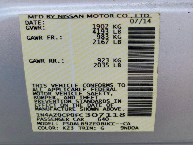 Aukcja sprzedaży 2015 Nissan Leaf, vin: 1N4AZ0CP0FC307118, numer aukcji: 61182966