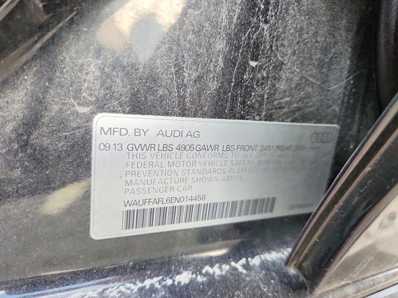 61789986 :رقم المزاد ، WAUFFAFL6EN014458 vin ، 2014 Audi A4 مزاد بيع