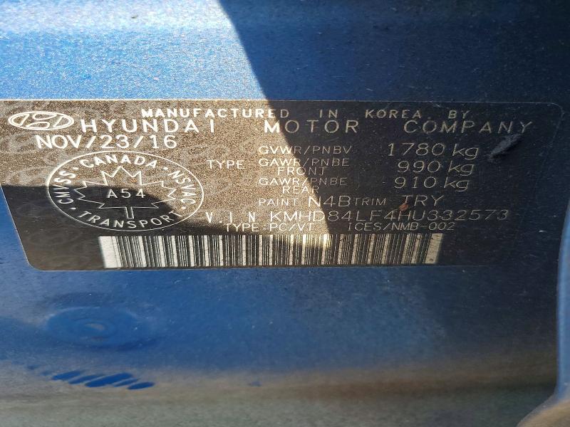 Продажа на аукционе авто 2017 Hyundai Elantra, vin: KMHD84LF4HU332573, номер лота: 58876876