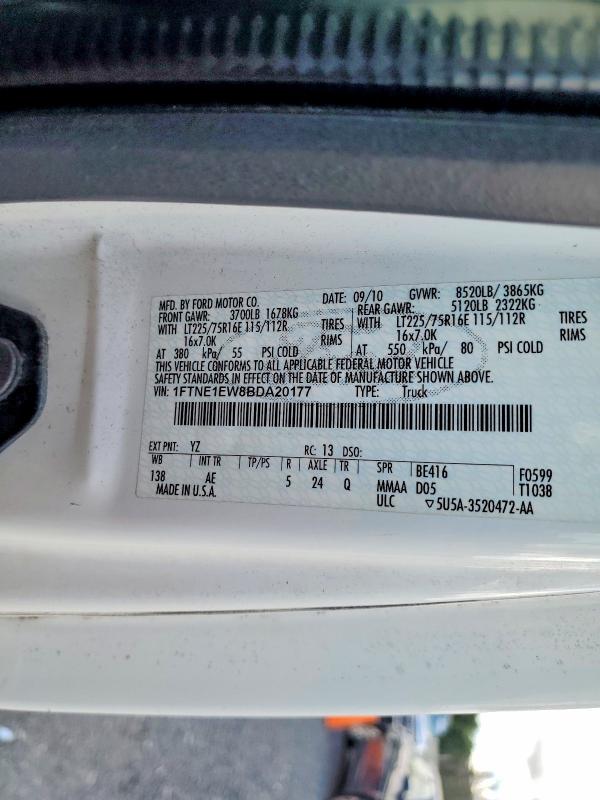 Продаж на аукціоні авто 2011 Ford E150, vin: 1FTNE1EW8BDA20177, номер лоту: 63387416