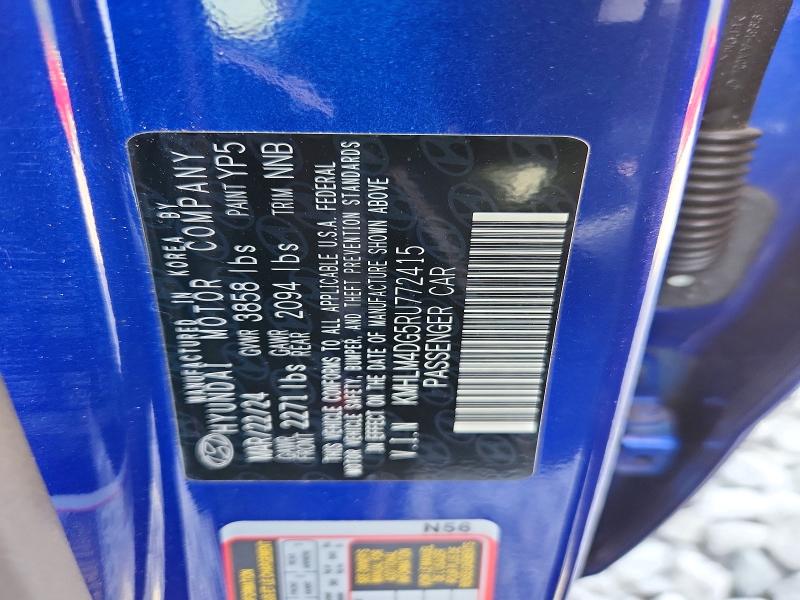 Продаж на аукціоні авто 2024 Hyundai Elantra, vin: KMHLM4DG5RU772415, номер лоту: 60561286