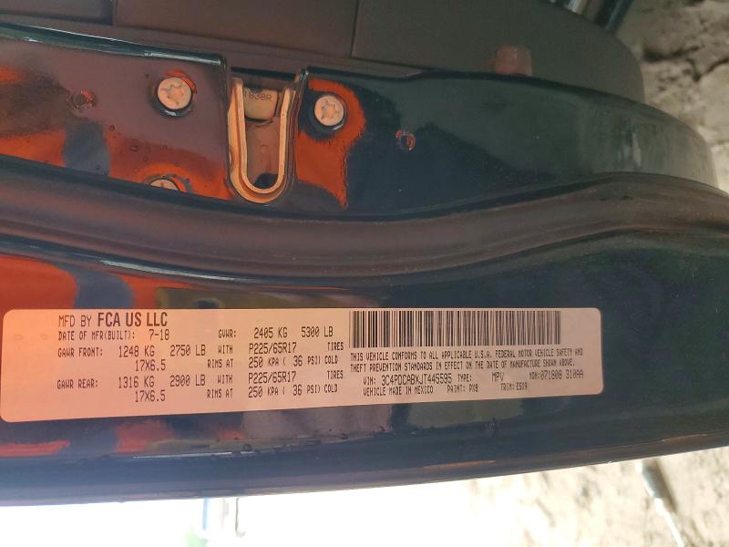 Aukcja sprzedaży 2018 Dodge Journey, vin: 3C4PDCABXJT445595, numer aukcji: 61933236