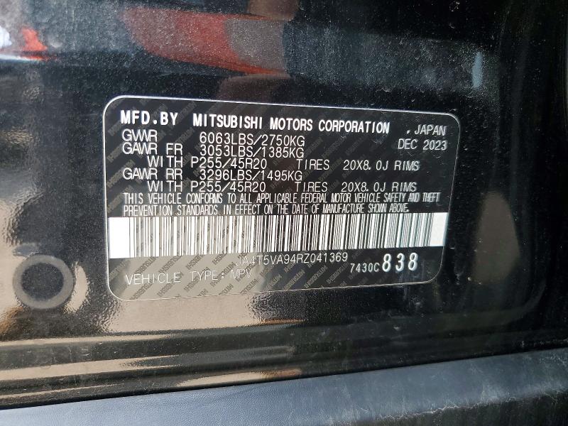 Продажа на аукционе авто 2024 Mitsubishi Outlander, vin: JA4T5VA94RZ041369, номер лота: 60495796