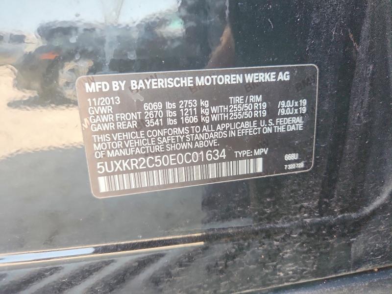 2014 Bmw X5 მანქანა იყიდება აუქციონზე, vin: 5UXKR2C50E0C01634, აუქციონის ნომერი: 61765476