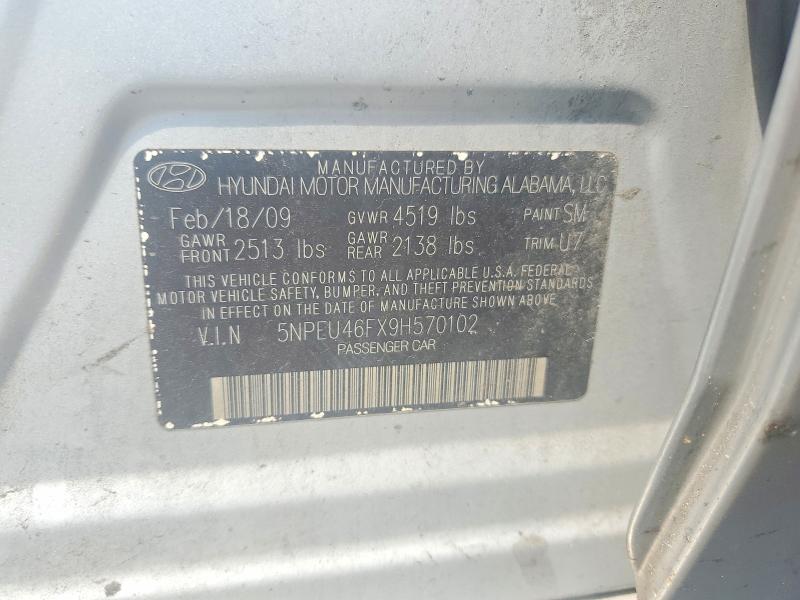 Auction sale of the 2009 Hyundai Sonata, vin: 5NPEU46FX9H570102, lot number: 60153316