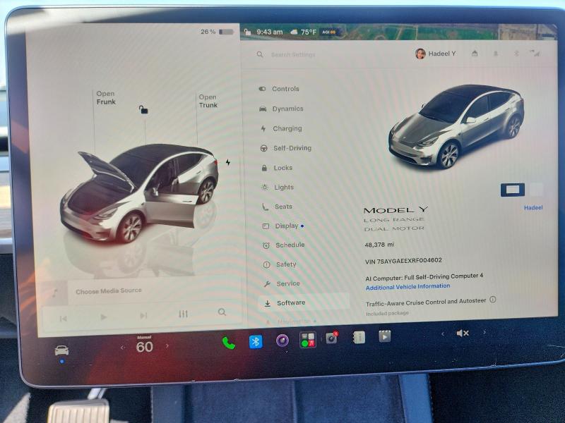 Aukcja sprzedaży 2024 Tesla Model Y, vin: 7SAYGAEEXRF004602, numer aukcji: 62292126