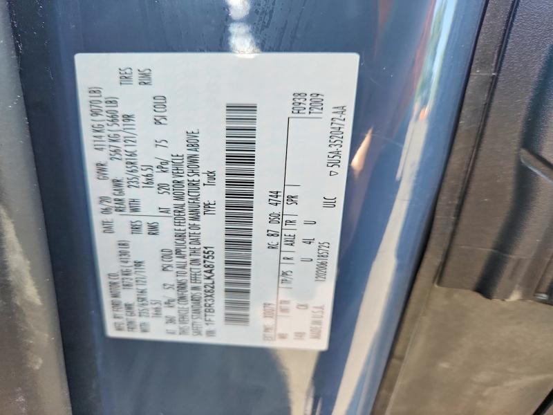 Продаж на аукціоні авто 2020 Ford Transit, vin: 1FTBR3X82LKA87551, номер лоту: 60413986