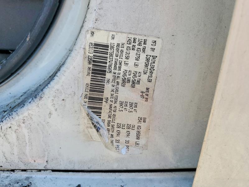62701226 :رقم المزاد ، 1D8GT58637W706075 vin ، 2007 Dodge Nitro مزاد بيع