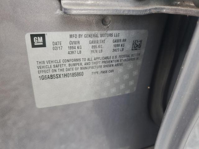 Продажа на аукционе авто 2017 Cadillac Ats, vin: 1G6AB5SX1H0185860, номер лота: 60205136
