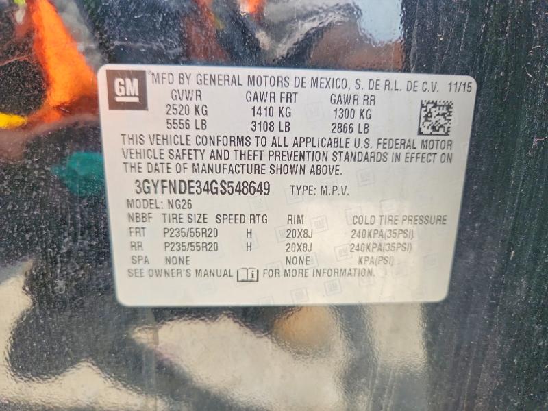Продажа на аукционе авто 2016 Cadillac Srx, vin: 3GYFNDE34GS548649, номер лота: 60039266