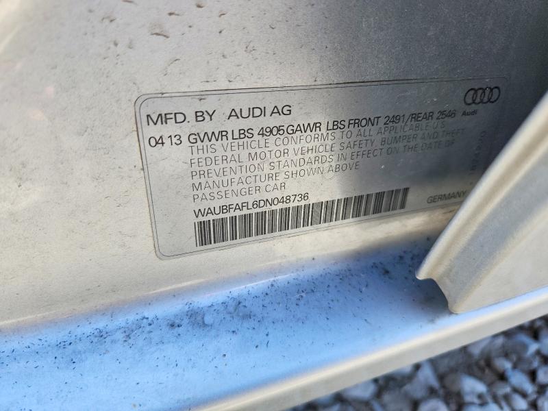 Продаж на аукціоні авто 2013 Audi A4, vin: WAUBFAFL6DN048736, номер лоту: 60630586
