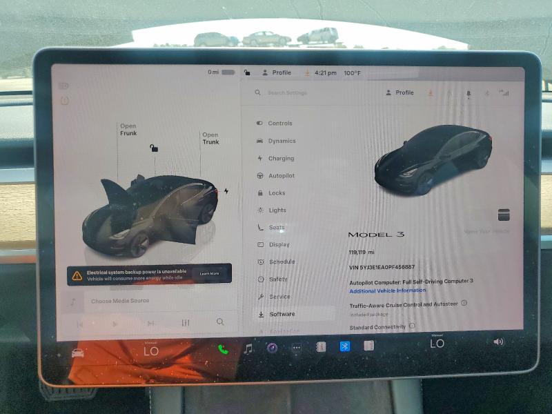 60765536 :رقم المزاد ، 5YJ3E1EA0PF456887 vin ، 2023 Tesla Model 3 مزاد بيع
