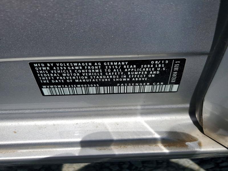 Aukcja sprzedaży 2014 Volkswagen Golf, vin: WVWDM7AJ3EW003095, numer aukcji: 62202906