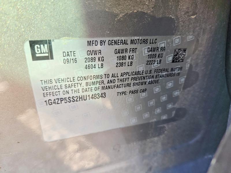 Продажа на аукционе авто 2017 Buick Lacrosse, vin: 1G4ZP5SS2HU148343, номер лота: 58869246