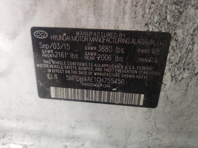 Продажа на аукционе авто 2016 Hyundai Elantra, vin: 5NPDH4AE1GH755456, номер лота: 61126636