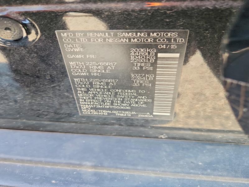 Продажа на аукционе авто 2015 Nissan Rogue, vin: KNMAT2MT8FP553636, номер лота: 60202916